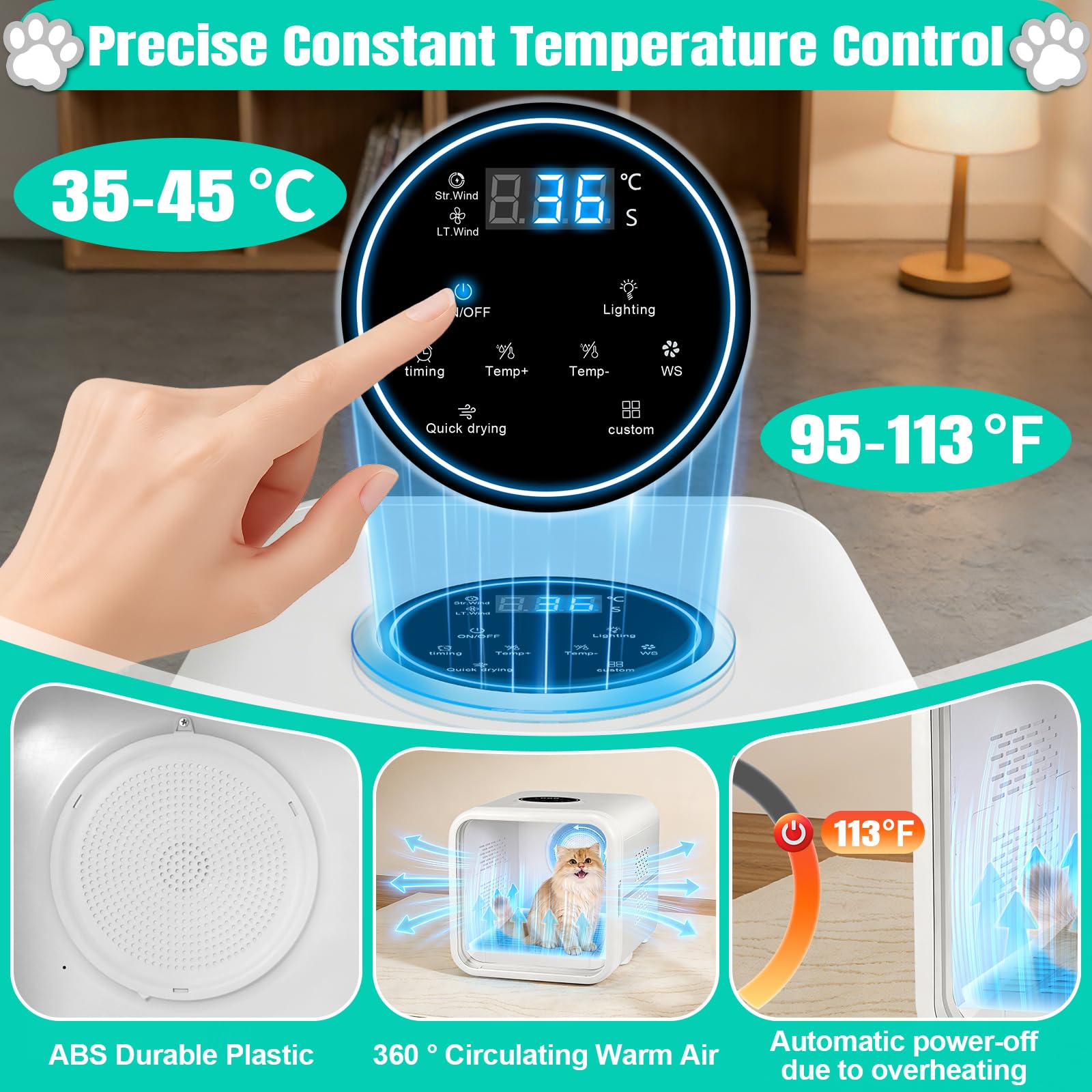 Automatic Pet Hair Dryer Box,P - Hot Dog Press recension och pris