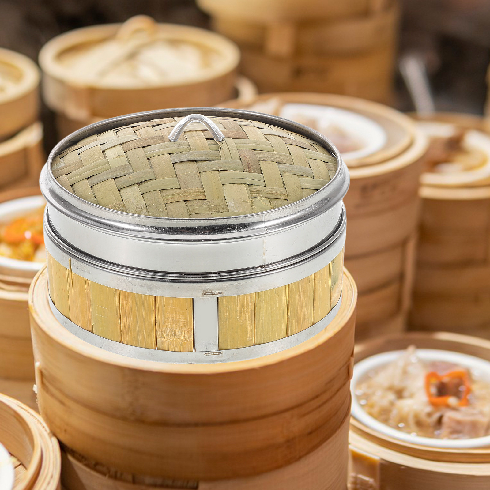 Bamboo Steamer Basket Set 18cm - Bao Steamer Bamboo recension och pris