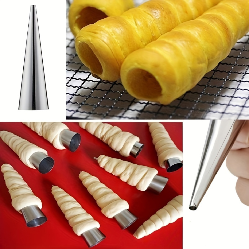 6pcs, Cone Roll Stainless Stee - Danish Pancake Pan recension och pris