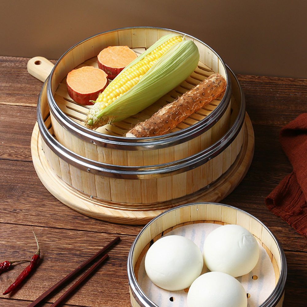 Steel Handle Bao Buns Chinese  - Bao Steamer Bamboo recension och pris