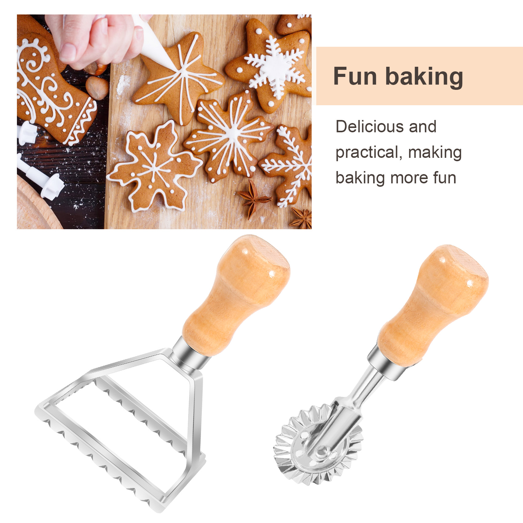 AA94-Ravioli Maker Cutter Stam - Dumpling Press Set recension och pris