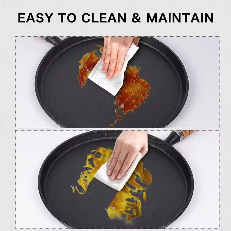 Heavy-Duty Cast Iron Frying Pa - Egg Waffle Pan recension och pris