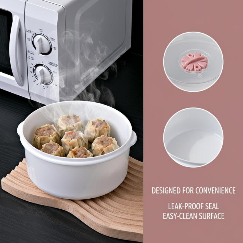 Microwave Rice Cooker & Steame - Bao Steamer Bamboo recension och pris